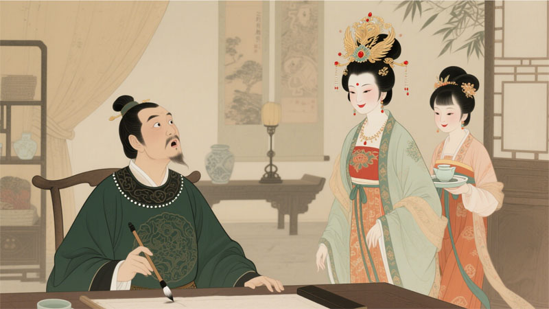 三思撰碑,韦后说空