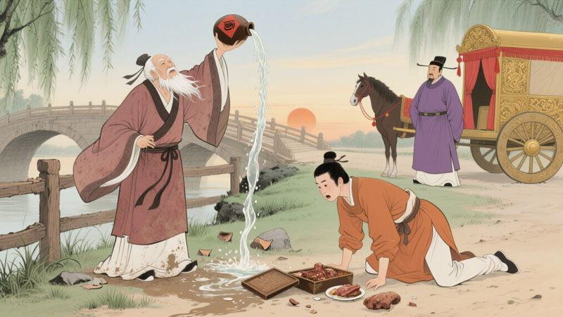 醰酒送仇,摔坛拜土